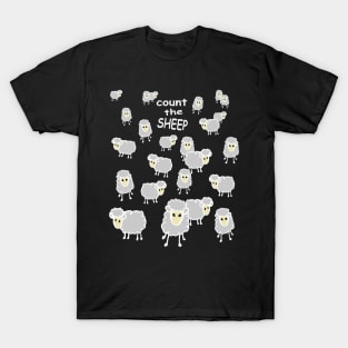 counting sheep, white T-Shirt